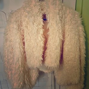 Soft faux fur jacket